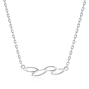 Srebrny naszyjnik pr.925 - liście