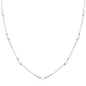 Srebrny choker pr.925 z perłami