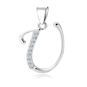 Srebrna zawieszka pr.925 literka U