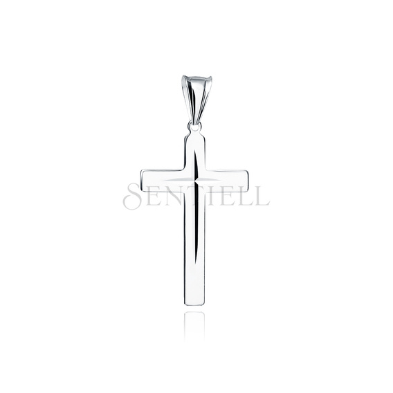 Srebrny (pr.925) krzyżyk diamentowany