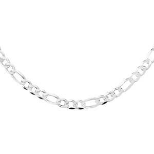 Łańcuszek diamentowany figaro płaskie pr. 925 Ø 180