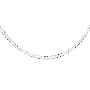 Łańcuszek diamentowany figaro płaskie pr. 925 Ø 100 rodowany