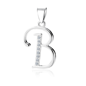 Srebrna zawieszka pr.925 literka B