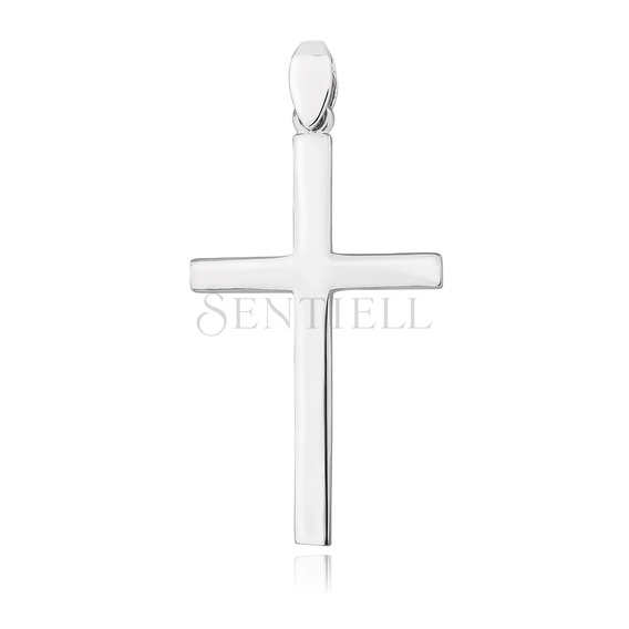 Srebrny pr. 925 krzyżyk o prostym profilu 39 x 20 mm