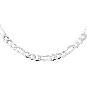Łańcuszek diamentowany figaro płaskie pr. 925 Ø 200 rodowany