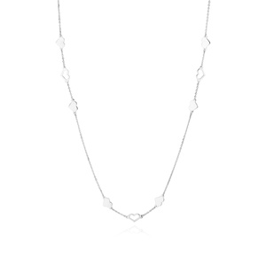 Srebrny naszyjnik pr.925 serca
