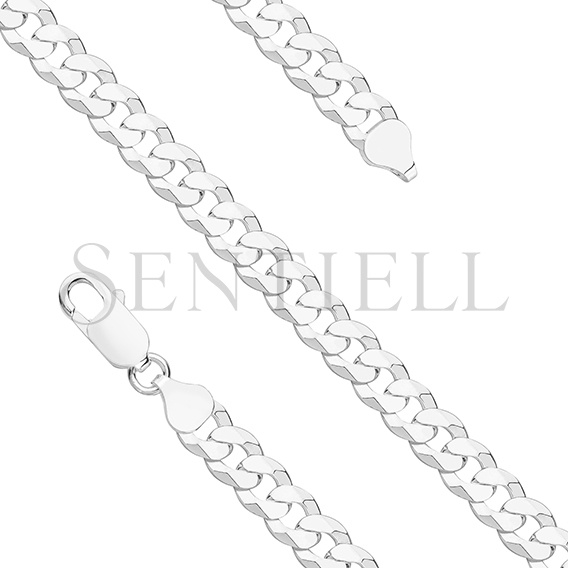 Bransoletka diamentowana pancerka płaska pr. 925 Ø 180