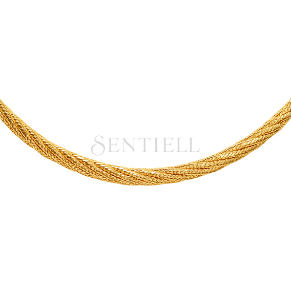 Srebrny łańcuszek ozdobny pr.925 pozłacany