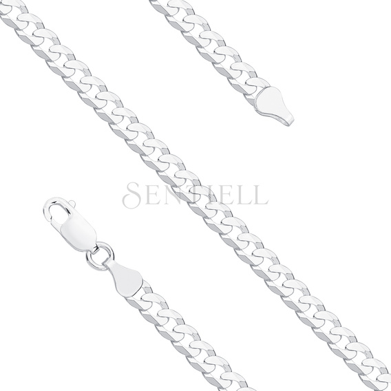Bransoletka - pancerka diamentowana płaska pr. 925 Ø 140