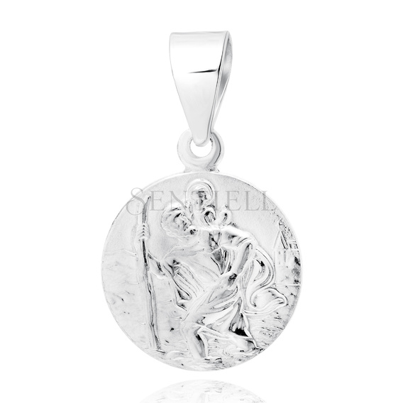 Srebrny pr. 925 medalik Święty Krzysztof 24 x 15 mm