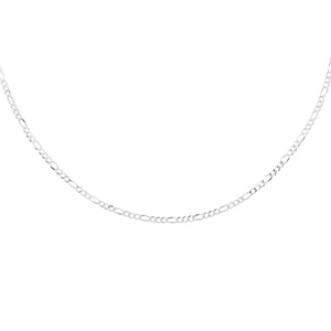 Łańcuszek diamentowany figaro płaskie pr. 925 Ø 050, rodowany