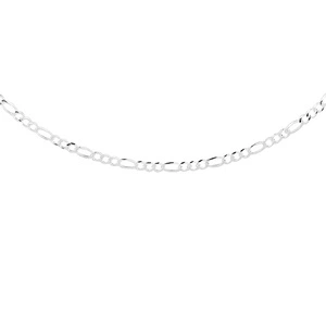 Łańcuszek diamentowany figaro płaskie pr. 925 Ø 050