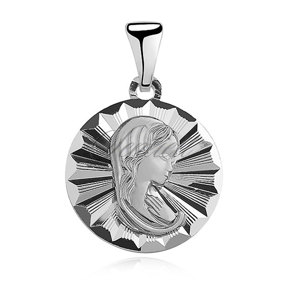 Srebrny medalik Matka Boska Madonna